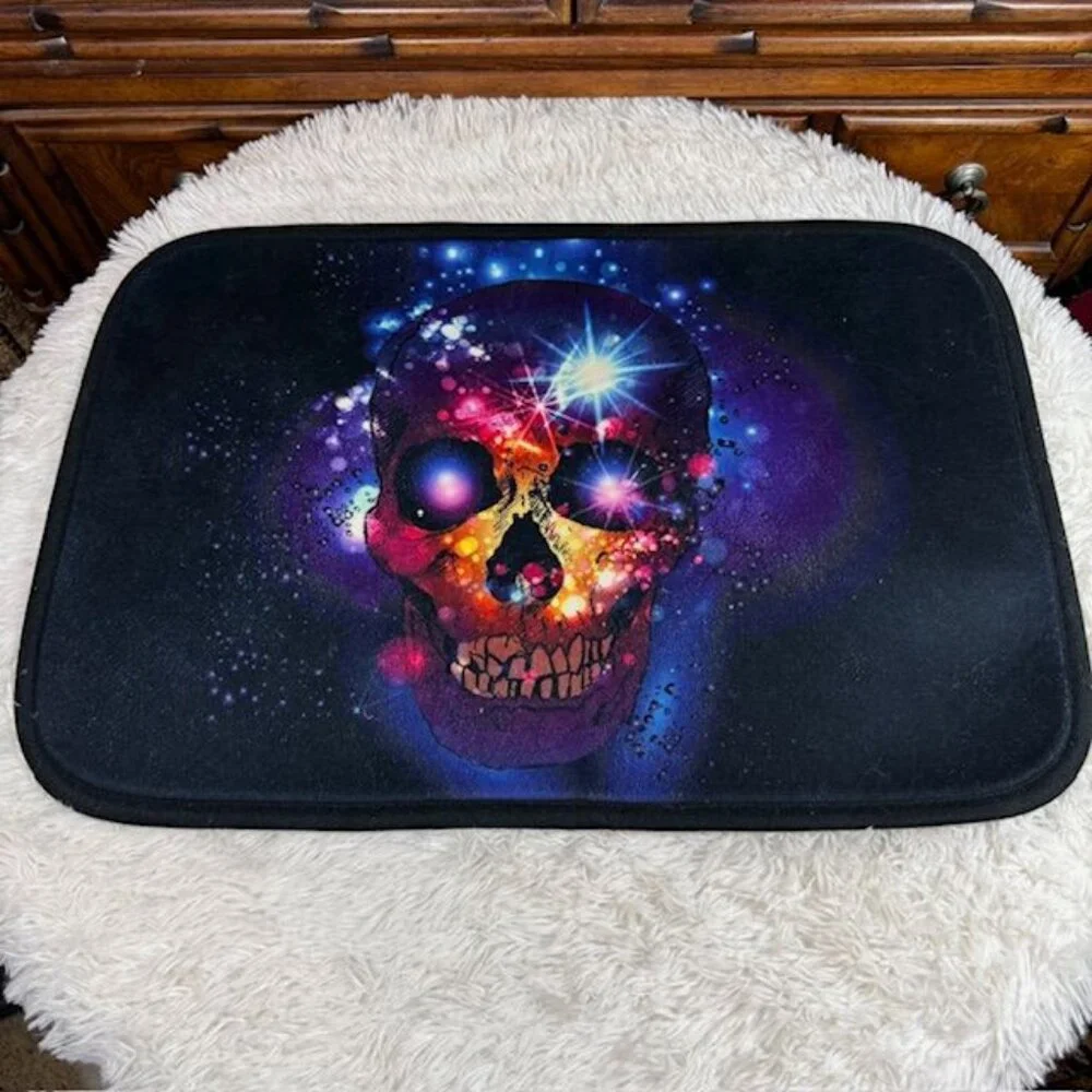 Sugar Skull Day of the Dead Bath Mat
